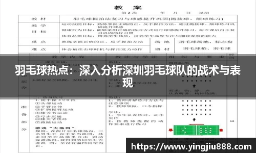 羽毛球热点：深入分析深圳羽毛球队的战术与表现